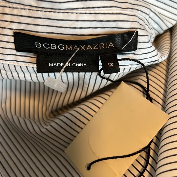 BCBGMaxazria striped collared dress US12 - Picture 7 of 7